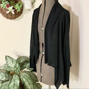 *DONATED* Black Glittery Semi Sheer Cardigan